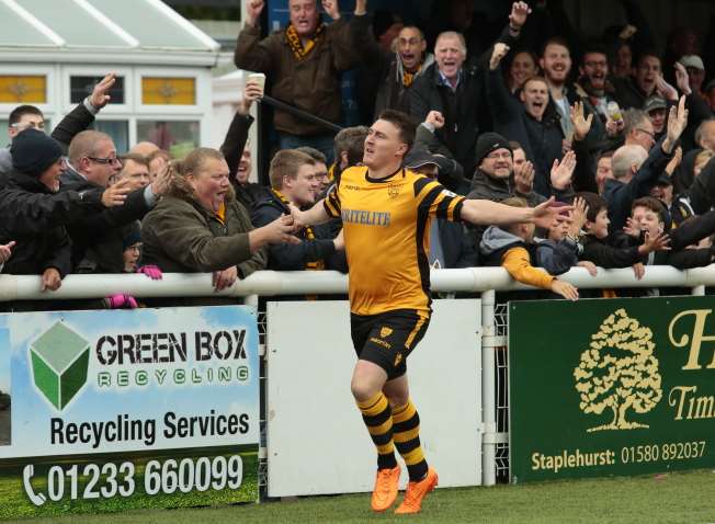 Alex Flisher has signed a new deal with Maidstone Picture: Martin Apps