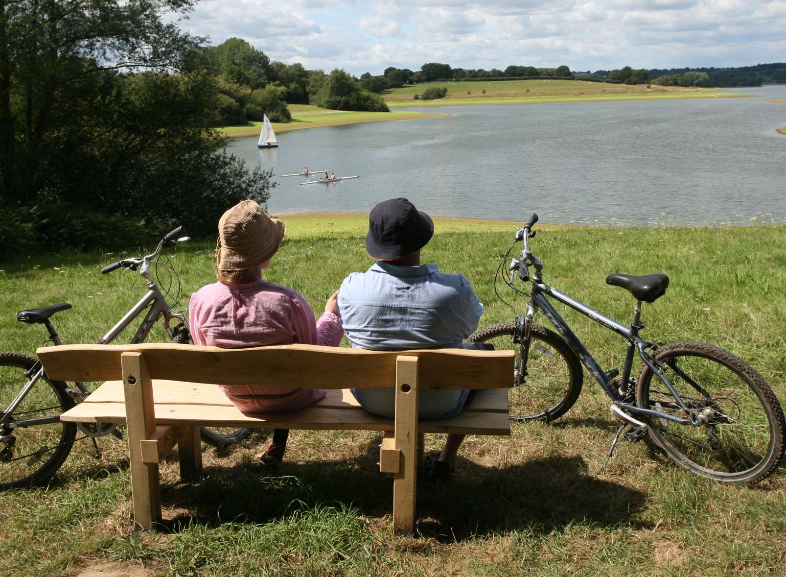 Relax and take in the view after a bike ride at Bewl Water