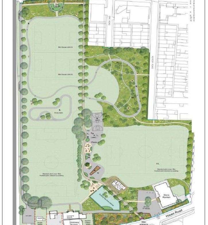Plans for the revamped Stone Recreation Ground. Photo: Stone Parish Council