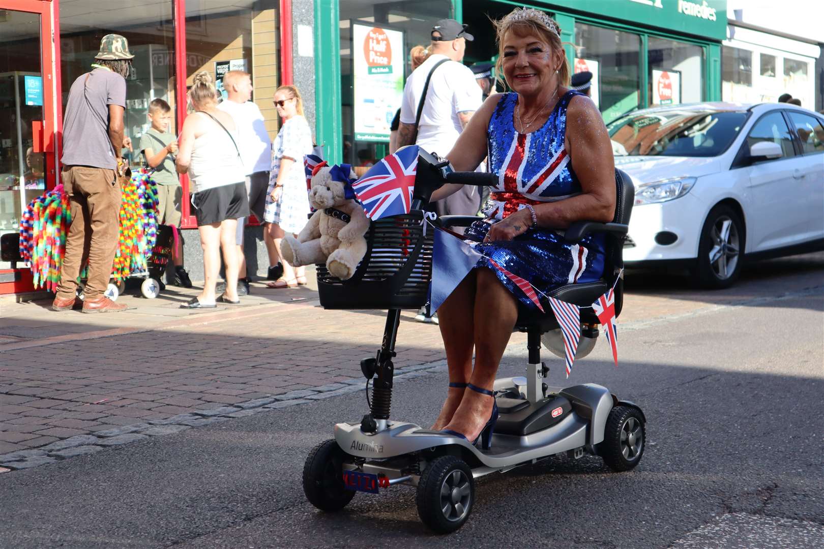 Decorated mobility scooters took to the streets for the Sheppey summer carnival in Sheerness on Saturday