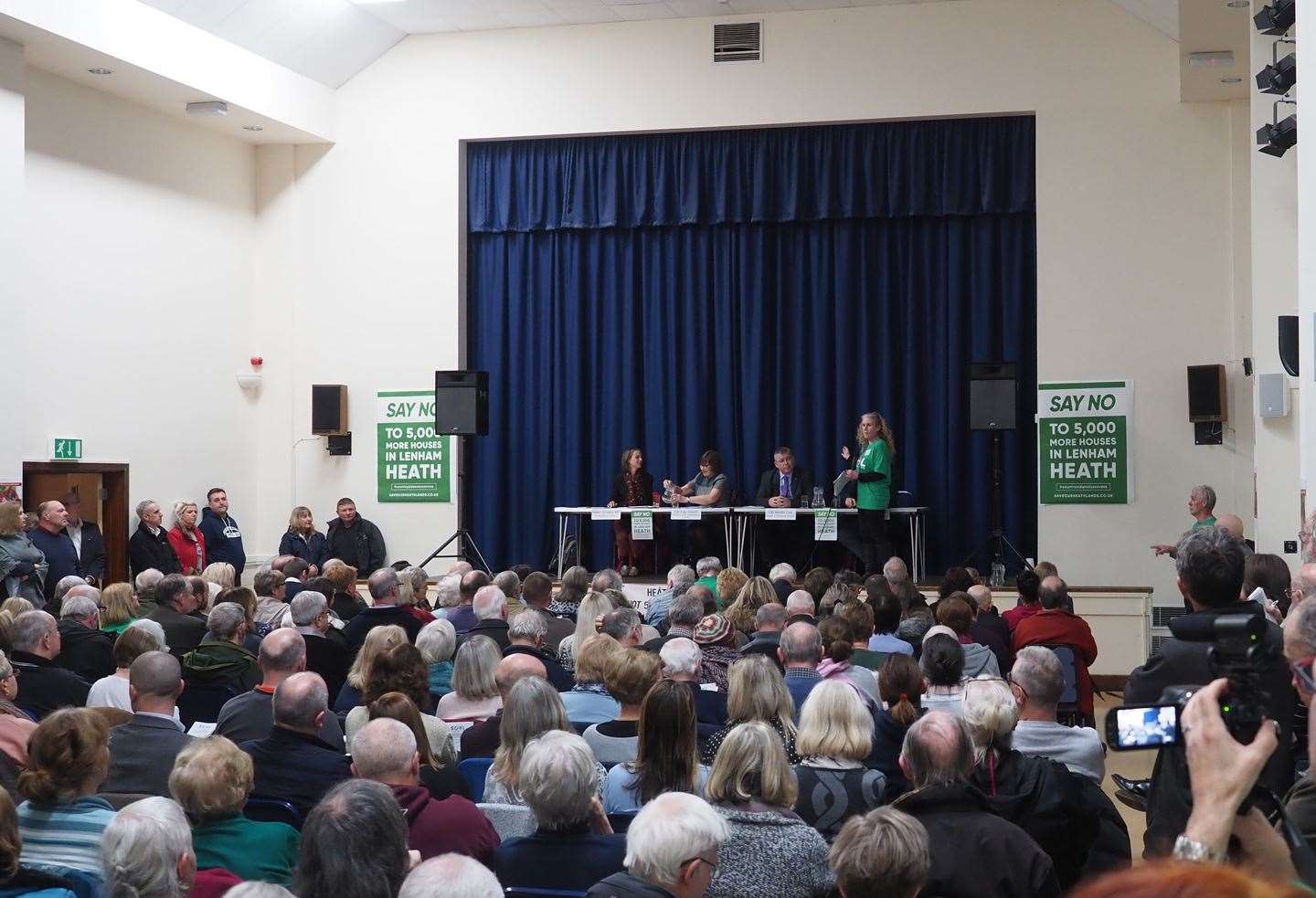 A public meeting held pre-Covid, when the council was still looking to create 5,000 new homes at Lenham Heath