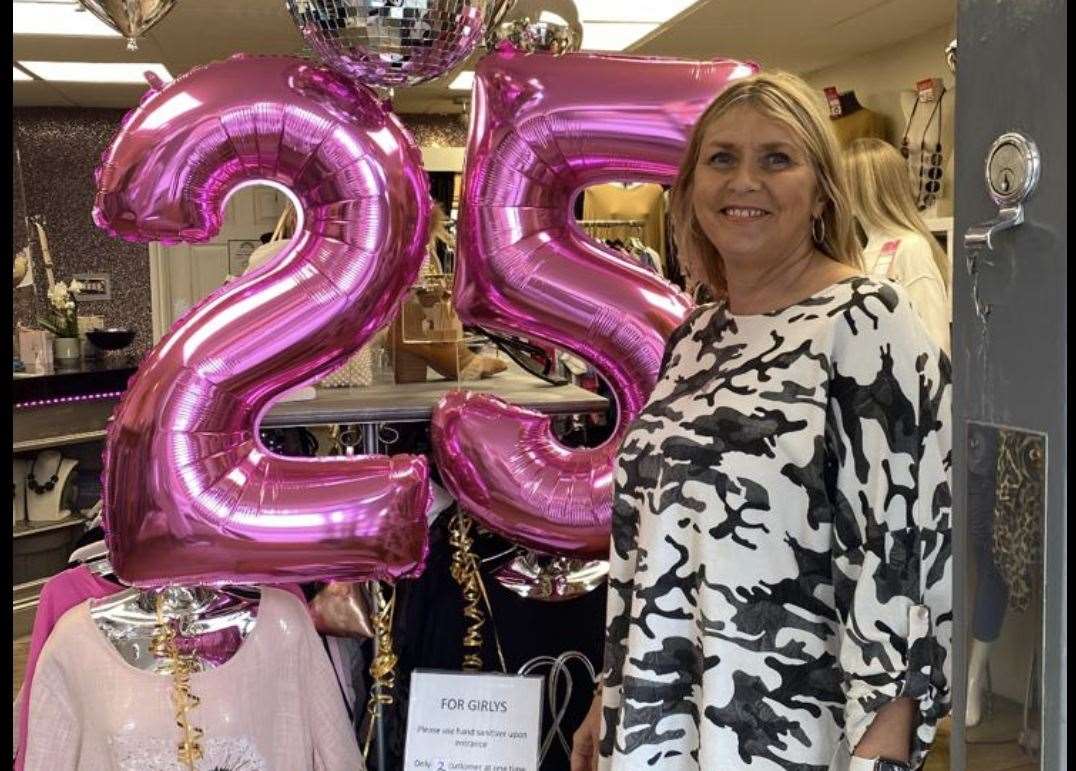 Tracey thanked her loyal customers for helping the shop reach 25 years. Picture: Lacie Midgley
