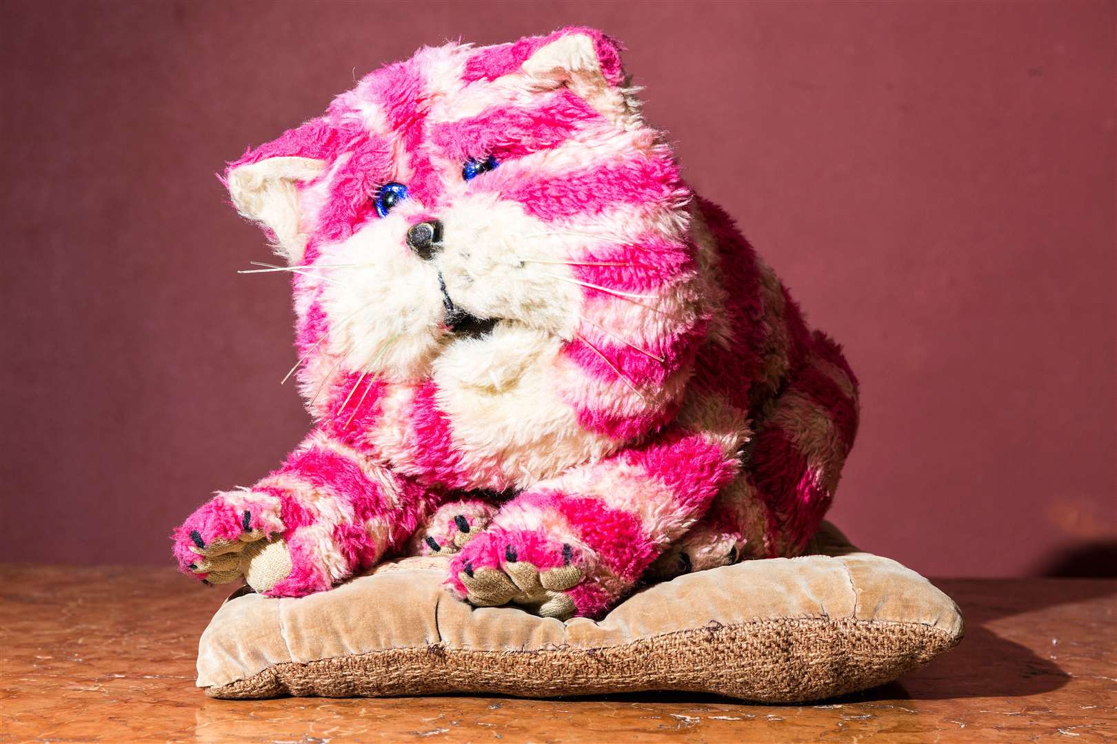 Bagpuss has now retired - and lives at Canterbury's The Beaney museum. Picture: The Beaney, Canterbury