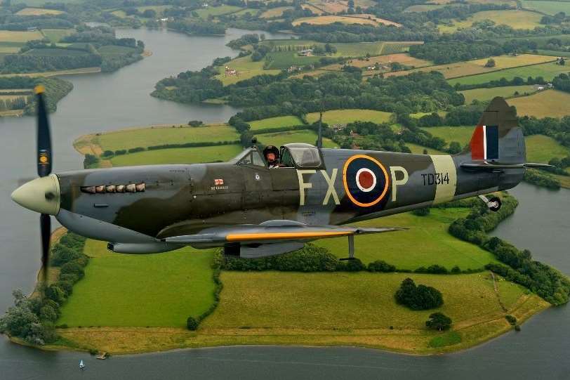A Spitfire will fly overhead at the Battle of Britain Air Show in Headcorn