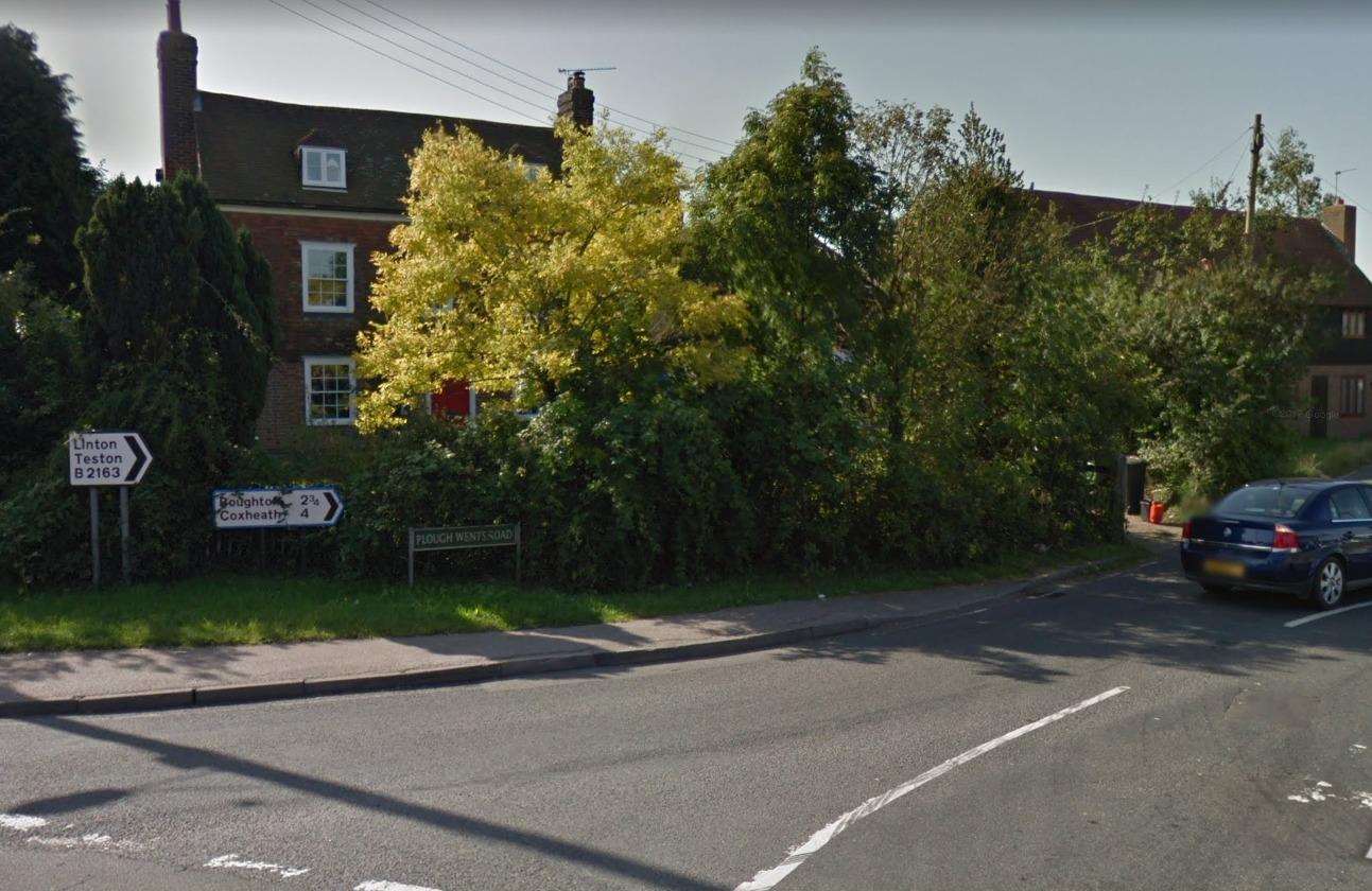 A van crashed into a telegraph pole on Plough Wents Road in Chart Sutton (5225655)
