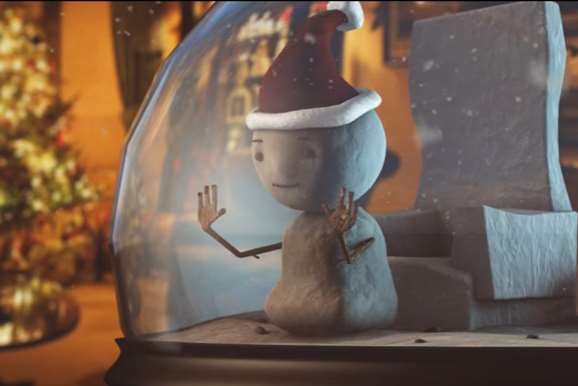 The fake video featured a snowman in a snowglobe. Picture: Nick Jablonka
