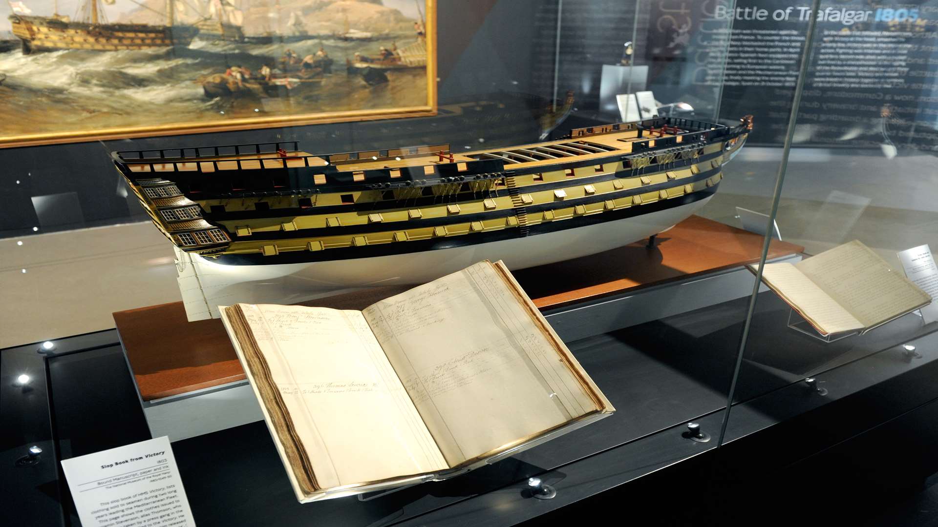 HMS VIctory The Untold Story exhibition. Picture: Simon Hildrew