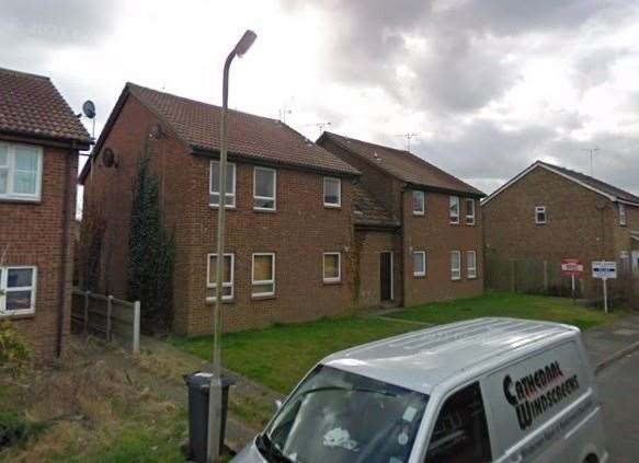 The same block of flats in Rye Walk, Broomfield, near Herne Bay, today. Picture: Google Street View