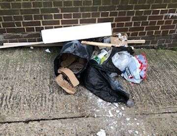Ibram's fly-tipping was witnessed and caught on CCTV Photo: Gravesham council