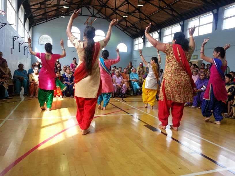 Women celebrating the festival in Gravesend in 2018. Picture: Daya Sharma