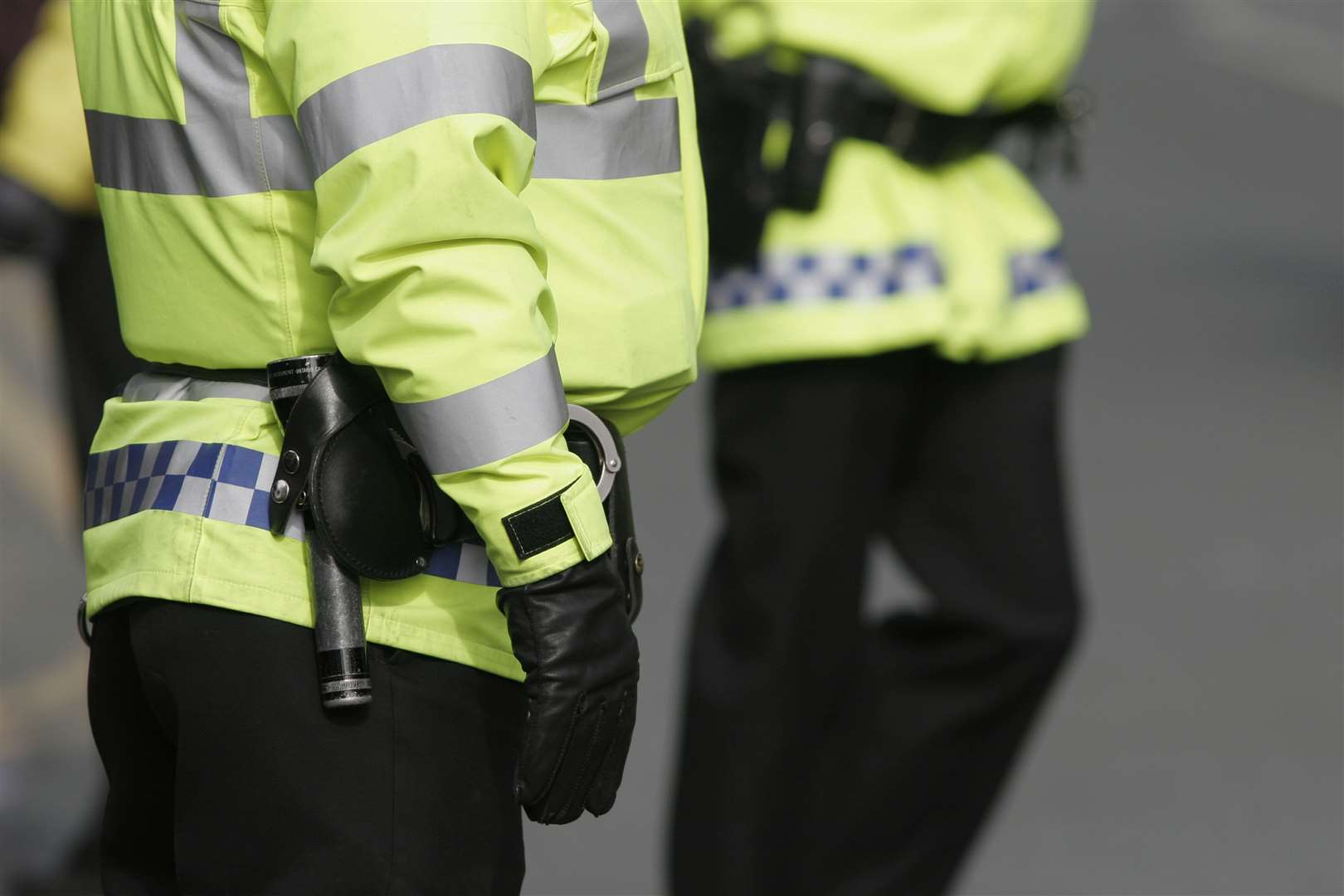 British Police, High visibility slug police gm caption police on patrol copyright iStochphoto photographer c/o iStockphoto contact Thinkstock Image Library 0800 028 6268 conditions none Picture: Getty Images Toll free number : 0800 028 6268 Telephone number : 0203 2272347 uksales@thinkstock.com (1027873)