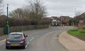 The motorbike reportedly crashed in Deringwood Drive, Downswood. Picture: Google Street View