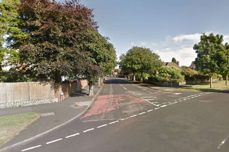 Cornwallis Avenue and Wilton Road in Folkestone where the alleged approach was made. Pic: Google