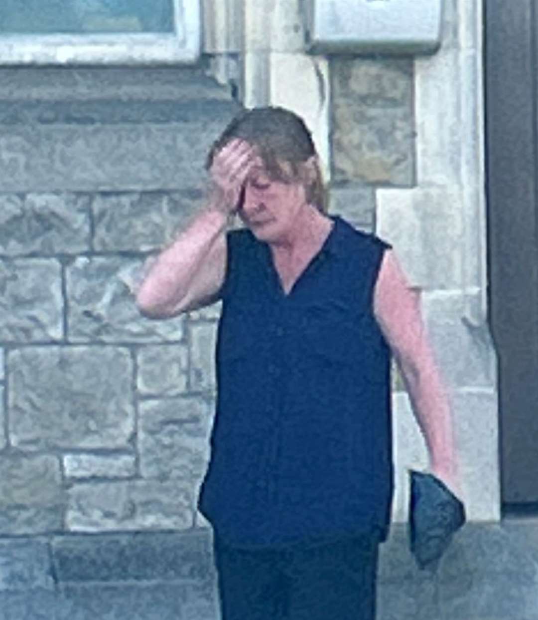 Nicole O'Reiley leaving Maidstone Magistrates' Court