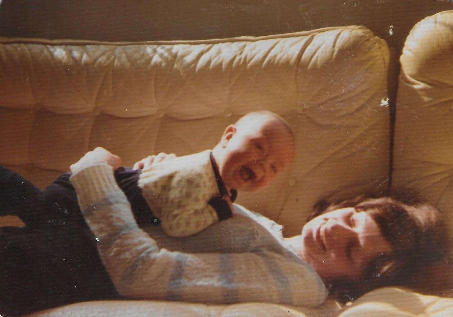 Iain Hoskins with his mother Glenda Hoskins (Iain Hoskins/PA)