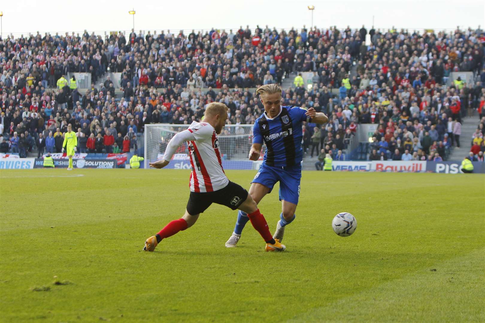 Gillingham midfielder Kyle Dempsey in action against Sunderland Picture: Andy Jones