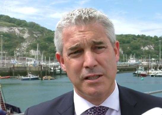 Chancellor of the Duchy of Lancaster (and former Brexit Secretary) Stephen Barclay has been in Dover
