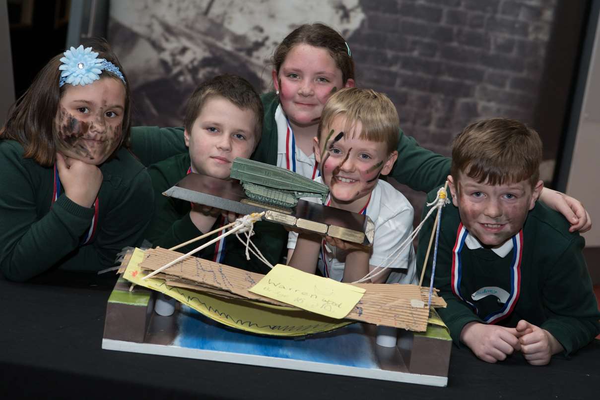 Warren Wood Primary School took first place in the bridge building competition.