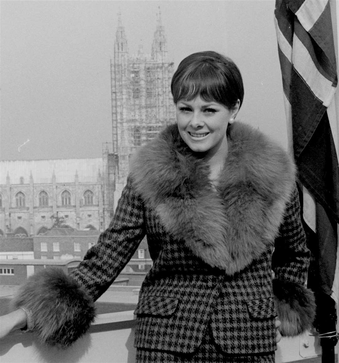 Miss World, 21-year-old Ann Sidney, came to Canterbury in October 1965 to compere a wool fashion parade at Ricemans where two years before she had her first modelling assignment