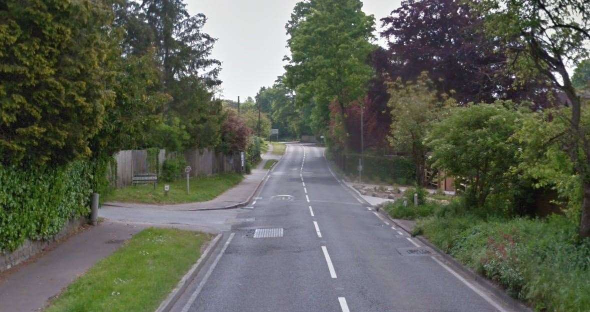 The A225 close to the junction with Hillydeal Road in Otford. Picture: Google Street View