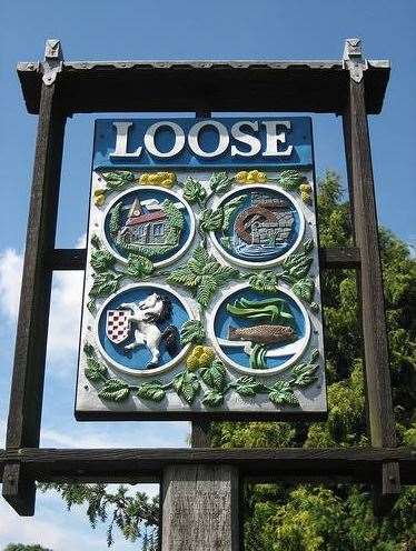 The previous Loose village sign came down earlier this year. Picture: Loose Amenities Association