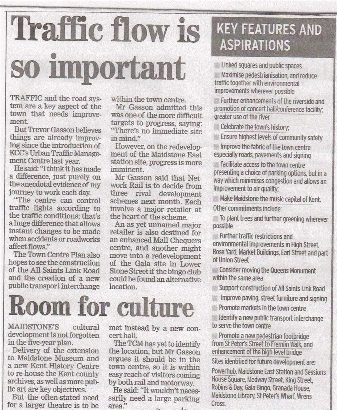 The Kent Messenger cutting from 2009