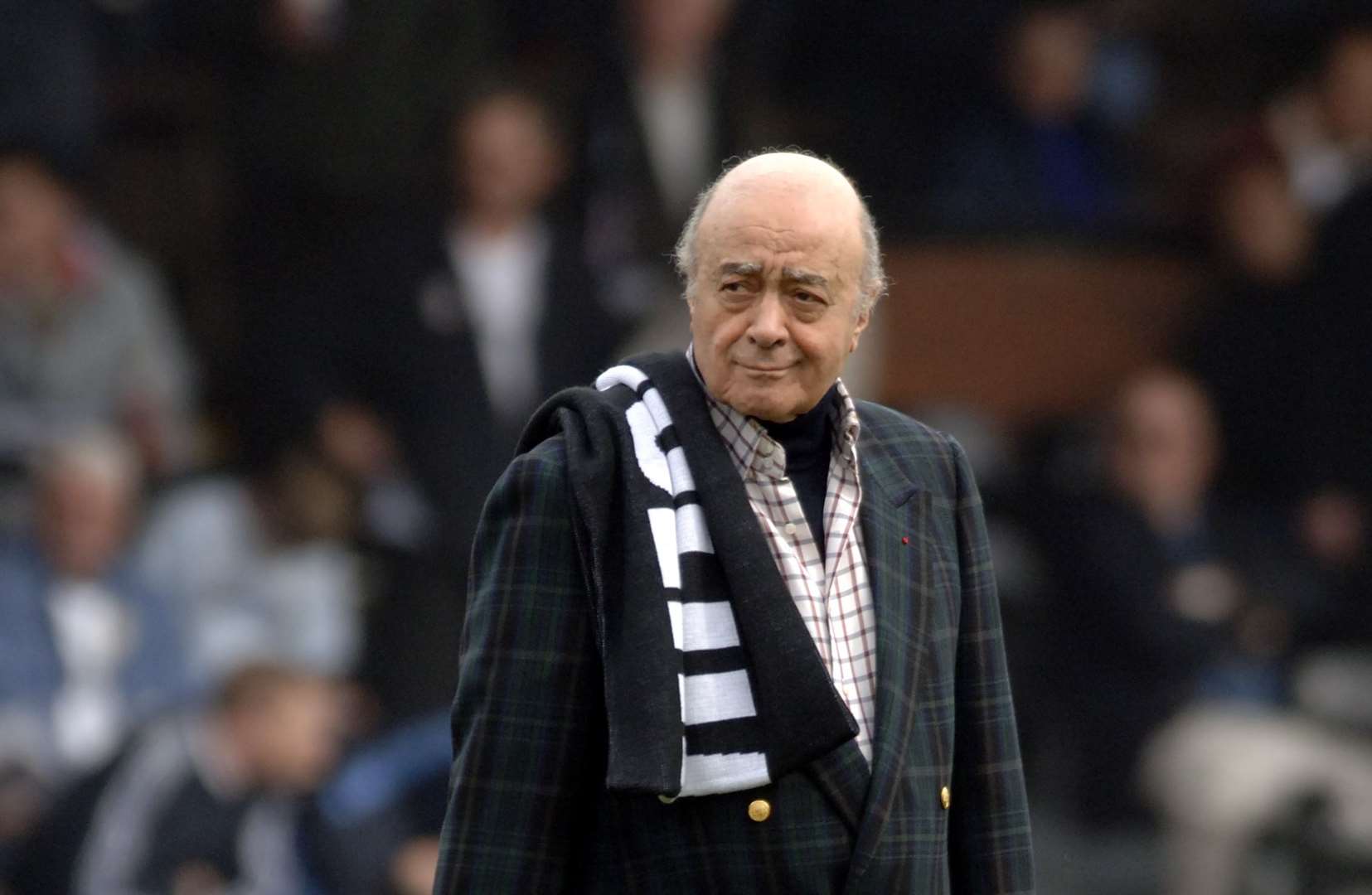 Mohamed Al Fayed at a Fulham match – he owned the club from 1997 to 2013. Picture: Matthew Walker