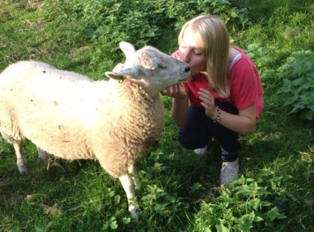 Elana Lickman or Canterbury adopted Lucky as a lamb