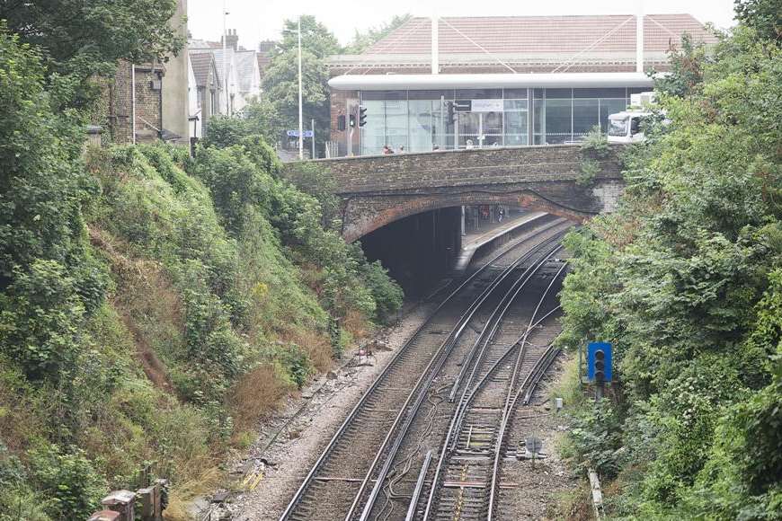 Gillingham railway lines were earlier blocked because of flooding