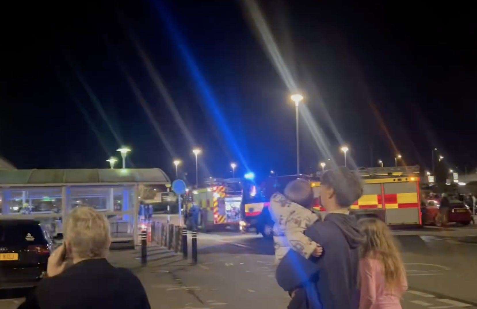 Asda in Sturry Road, Canterbury, was evacuated following an electrical fire. Pictures: Betty Seller