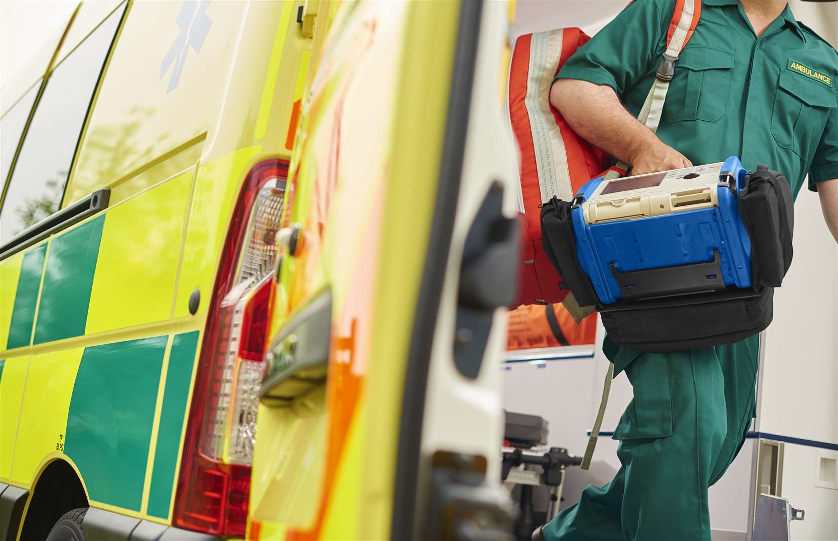 A bag was stolen from an ambulance responding to an emergency call (Stock picture)