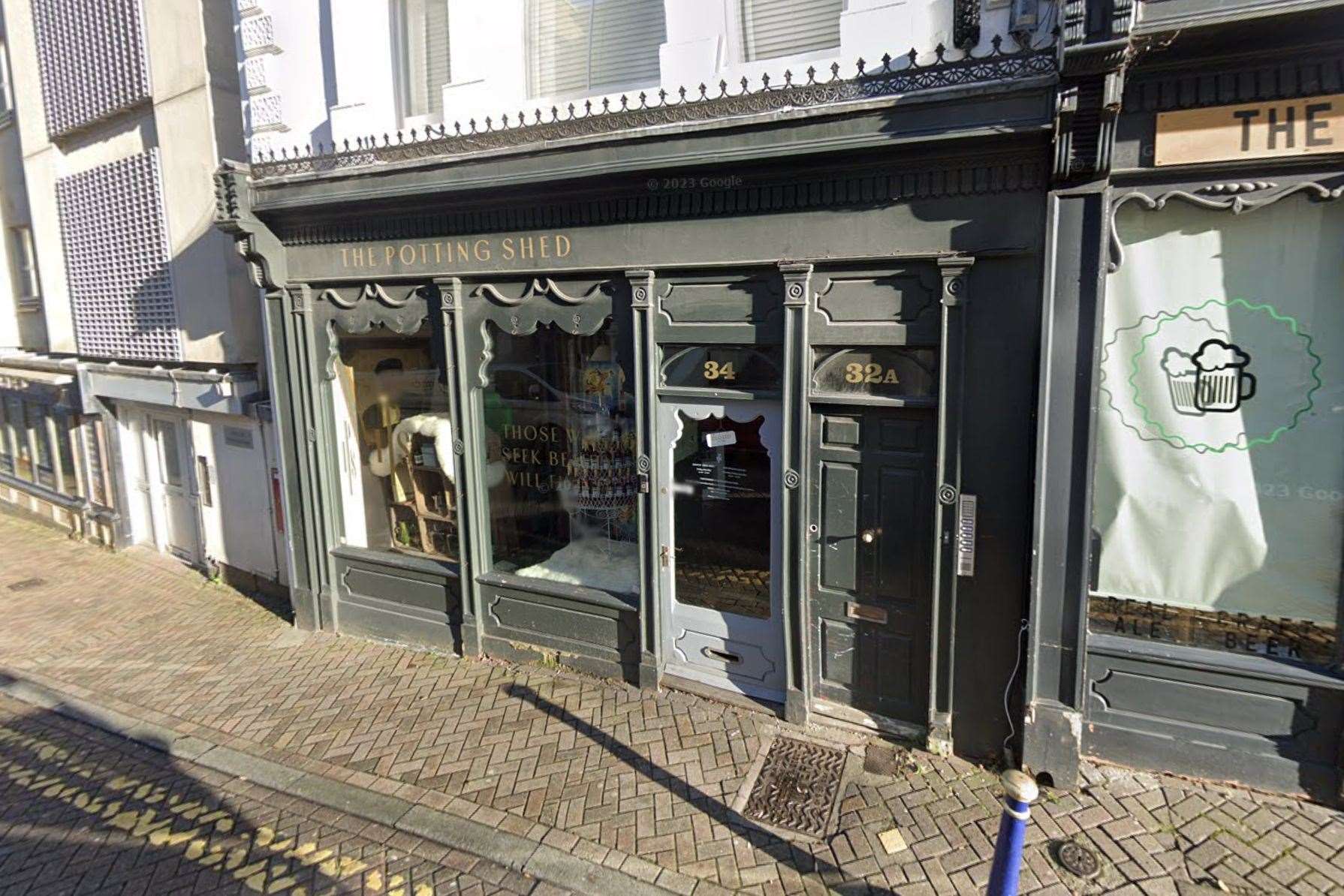The Potting Shed in Folkestone is more than it seems at first glance. Picture: Google