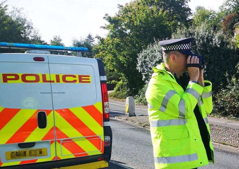 Kent Police’s Medway Community Safety Unit carried out road safety checks. Picture: Kent Police