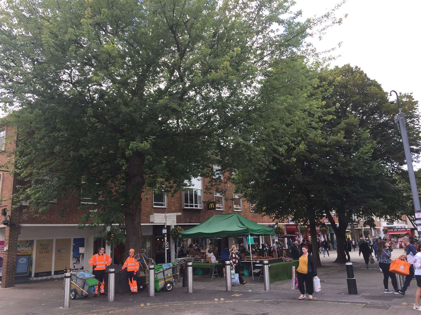 Trees in St George's Street were set to be felled, but have since been saved