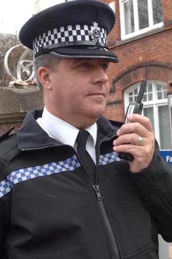 Inspector Gavin Wade at Faversham police station