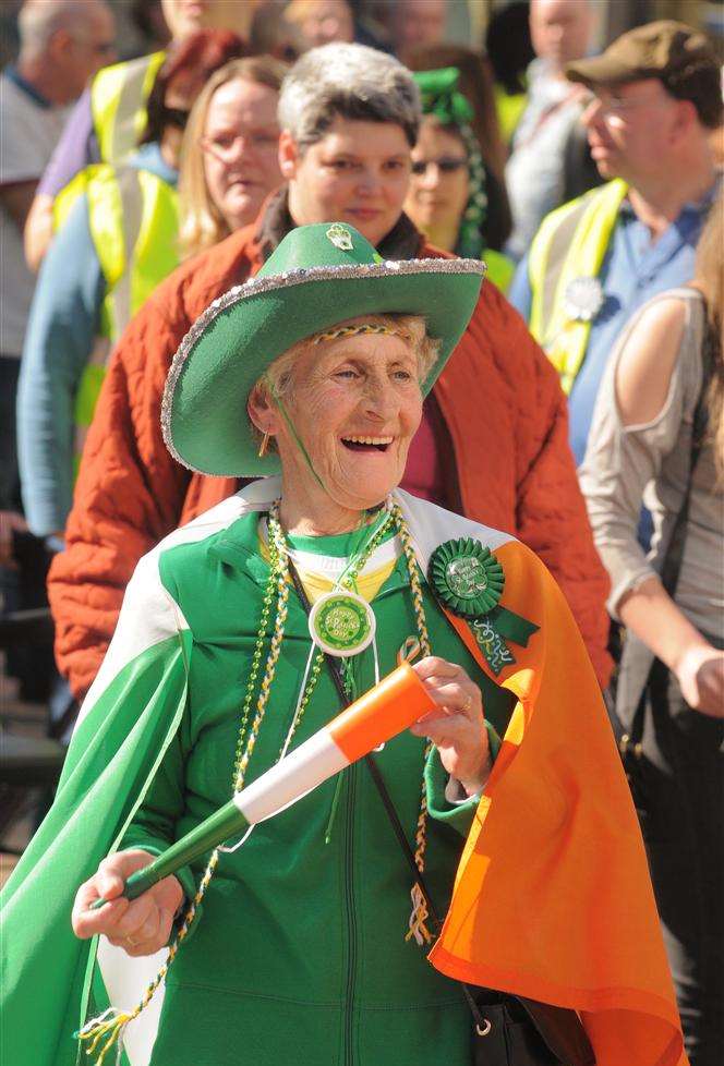 St Patrick's Day parade celebrations in Gillingham