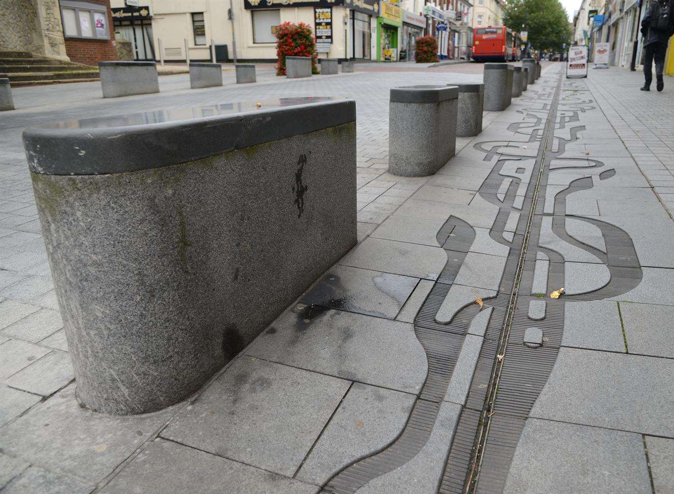 The controversial Flume in Bank Street, Ashford