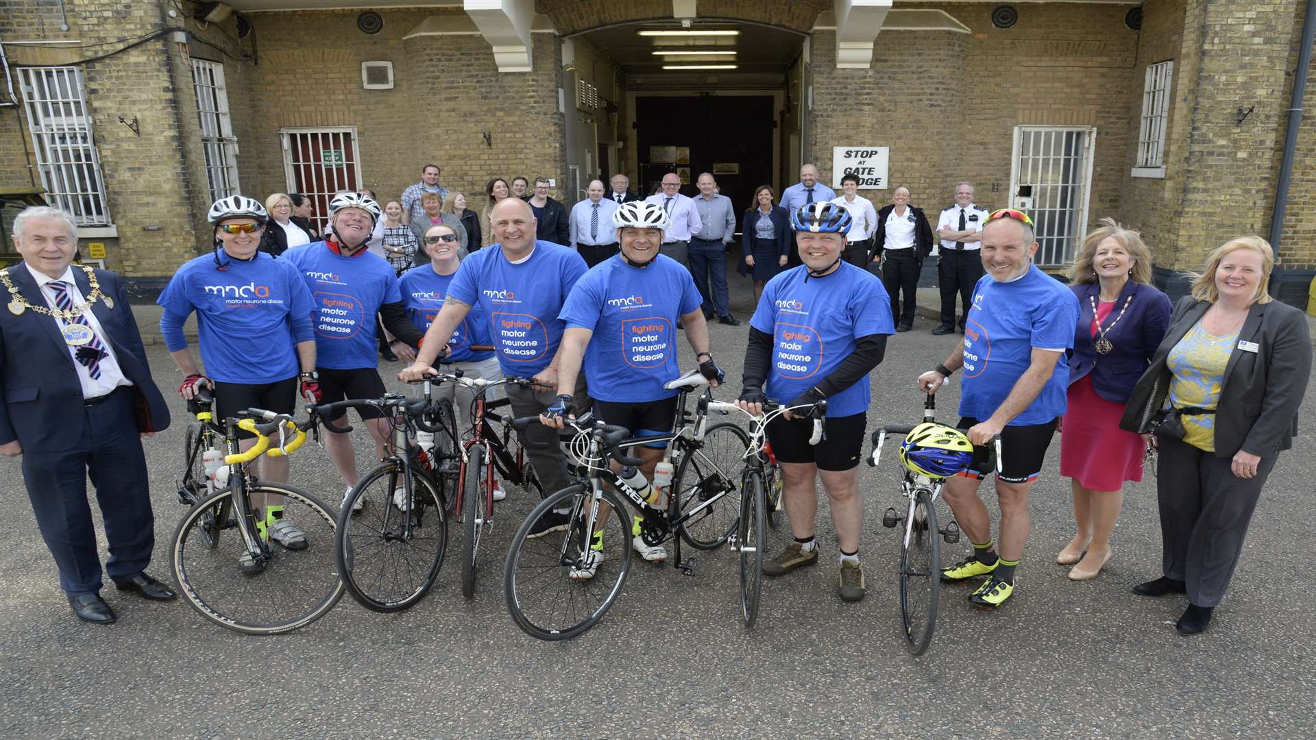 The team raised more than £1,000 for the Motor Neurone Disease Association