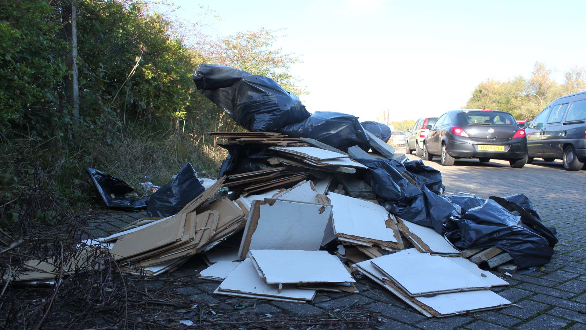 This is the state one fly-tipper left. Picture: Joe Wright