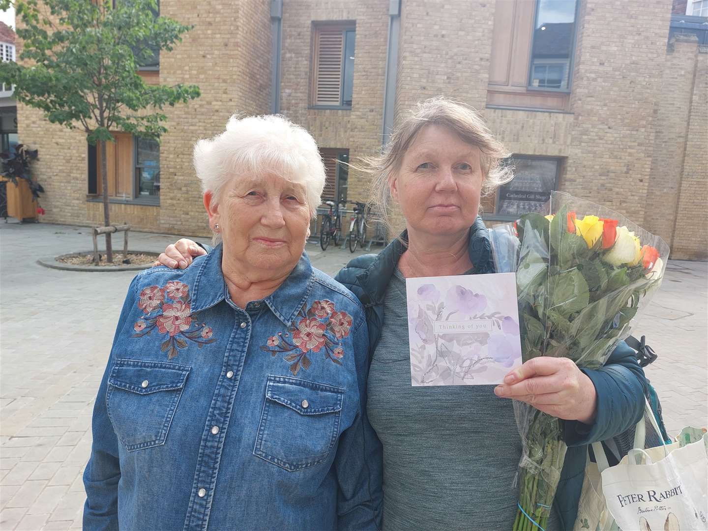 Aylesham villager Ivy Spendley, 84, with her daughter Sharon