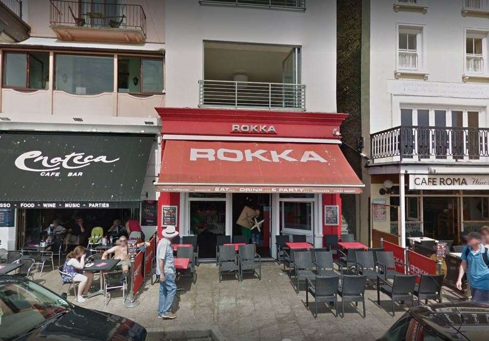 The incident happened at Rokka in Ramsgate. Pic: Google Street View (14176337)