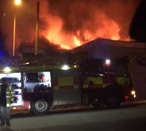 Fire at the University of Kent Catholic chaplaincy. Picture: Kirsty Gilling