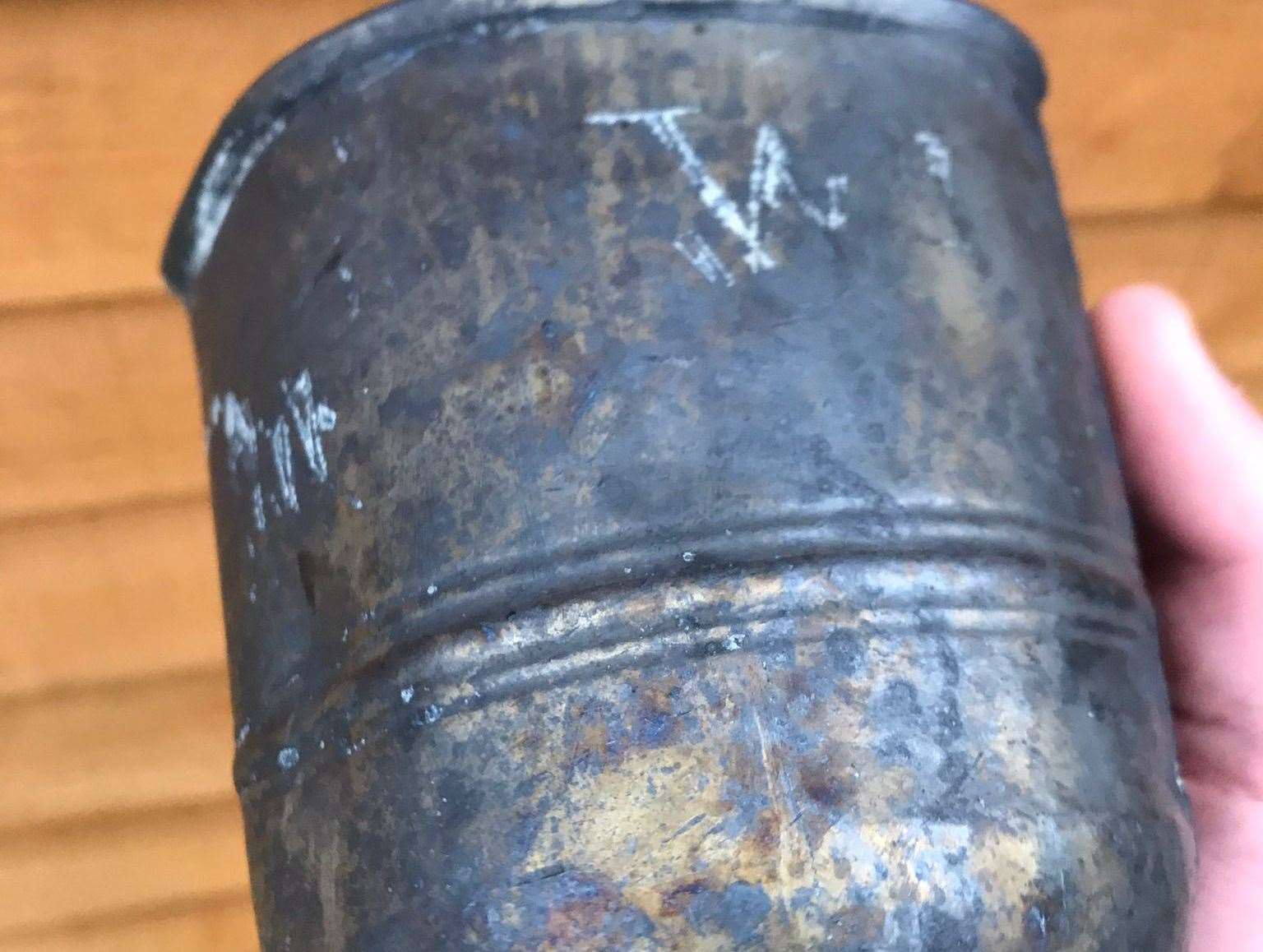 Adam Gates’ favourite find, the post-medieval pewter tankard. Picture: Adam Gates