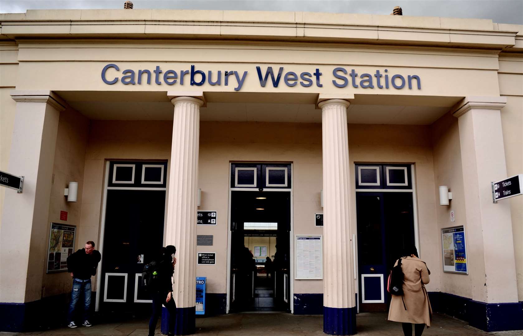 The incident happened at Canterbury West station
