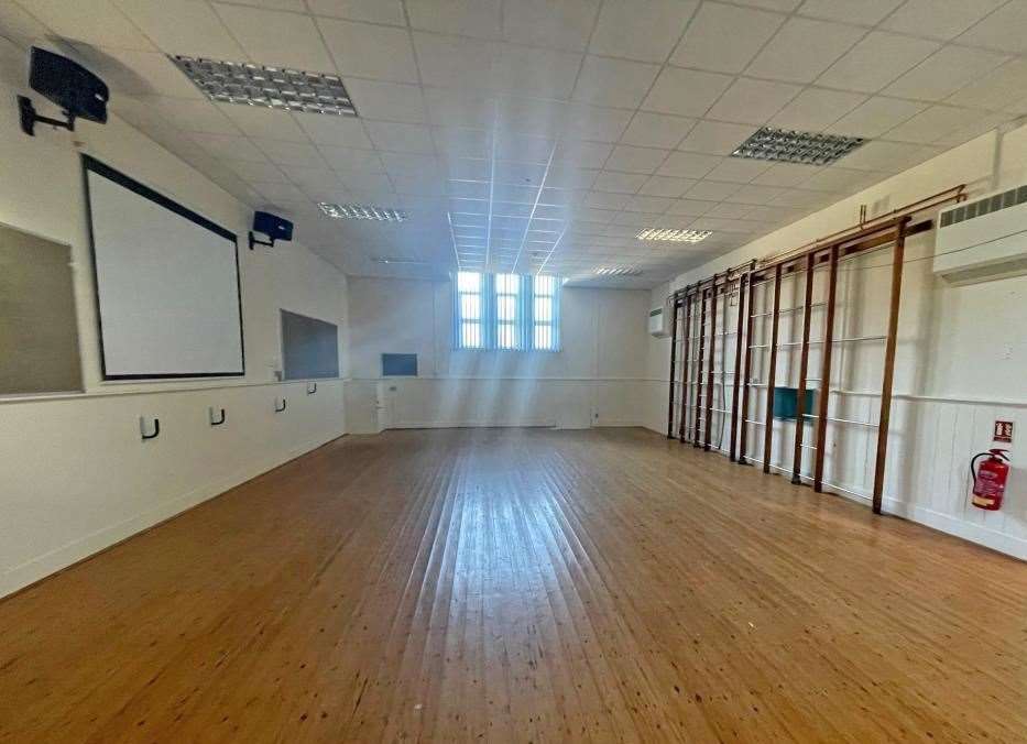 School hall at the former annexe at St Peter's Primary School in Tunbridge Wells. Photo: Clive Emson