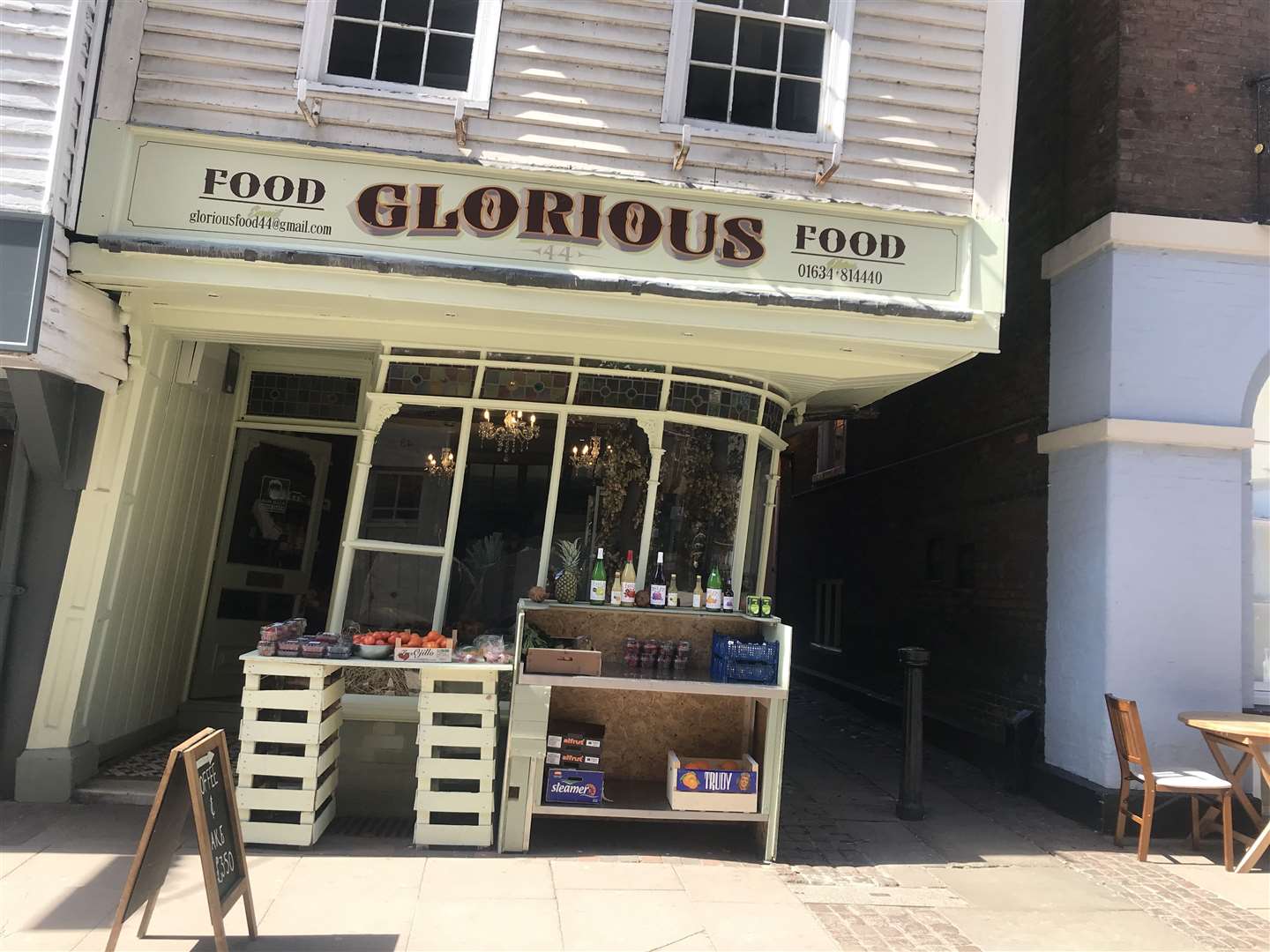 The 'wonky shop' was previously home to Food Glorious Food