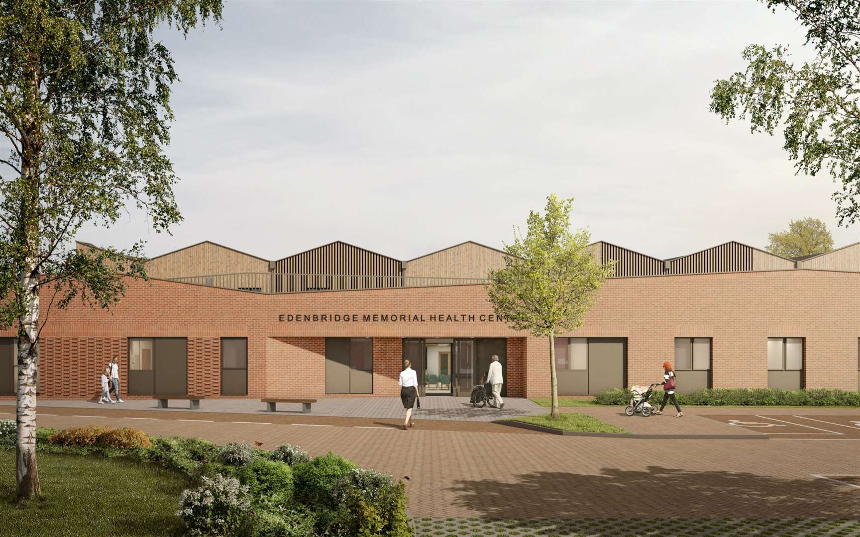 An impression of how the Edenbridge Memorial Health Centre will look