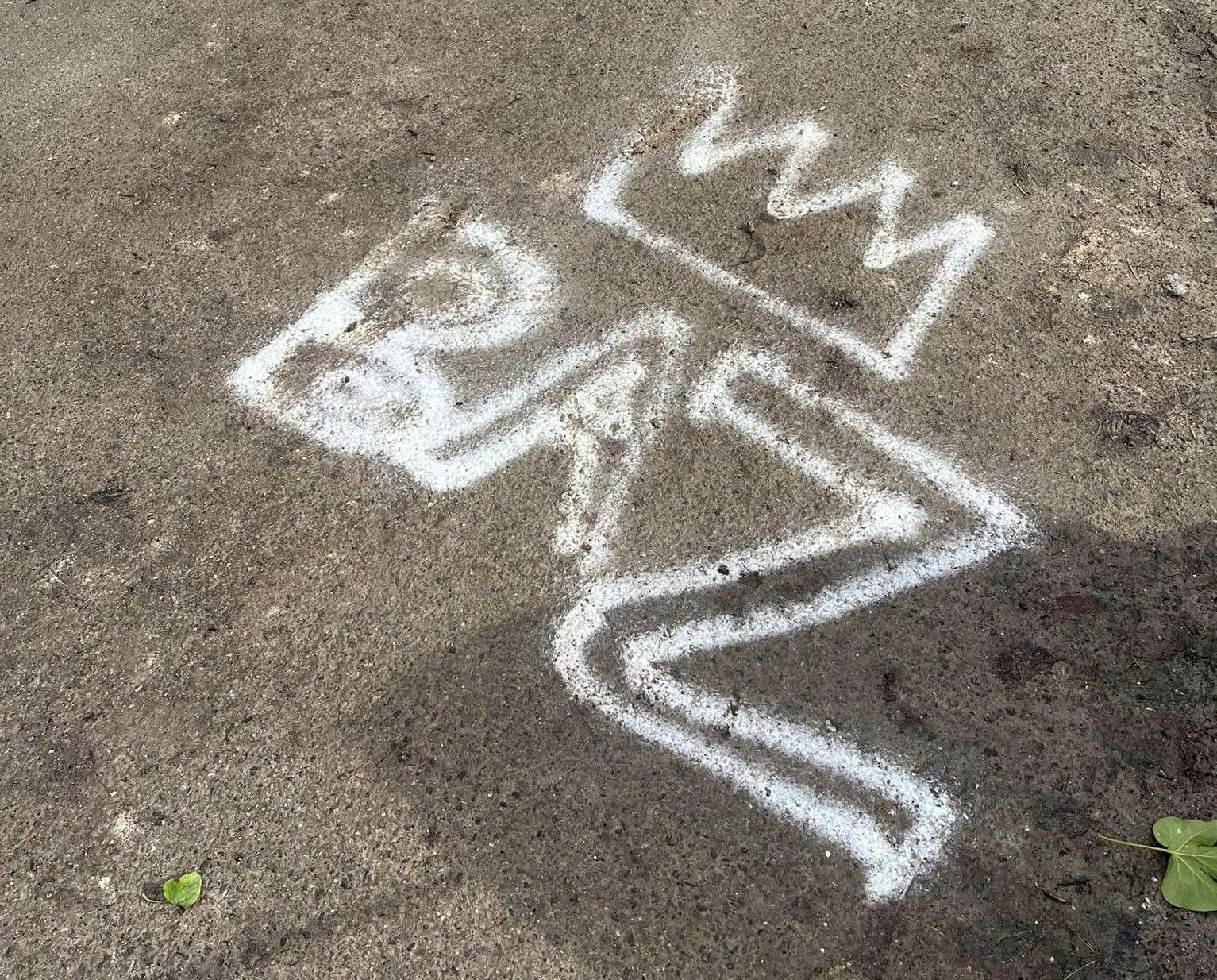 The graffiti in Ramsgate Cemetery included tags reading 'Baz'. Picture: Lorraine Luckett