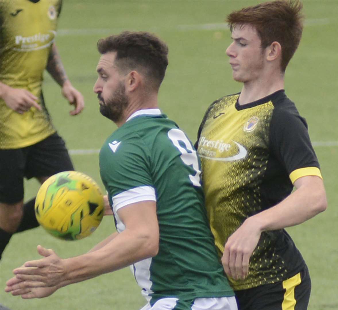 Ashford striker Jay May - a player Levi Gold is learning from Picture: Paul Amos