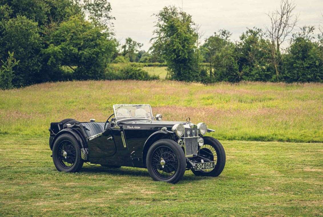 A 1934 MG PA/B Type Supercharged 'Black Adder' Special sold for: £39,938. Image: Silverstone Auctions.